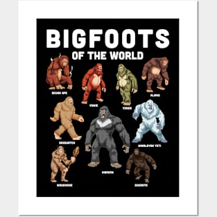 Bigfoots of the World Posters and Art